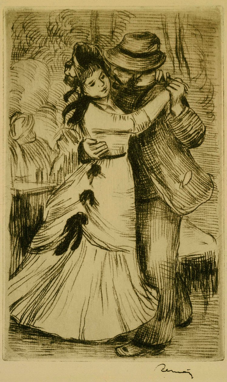 Der Tanz auf dem Lande von Pierre-Auguste Renoir