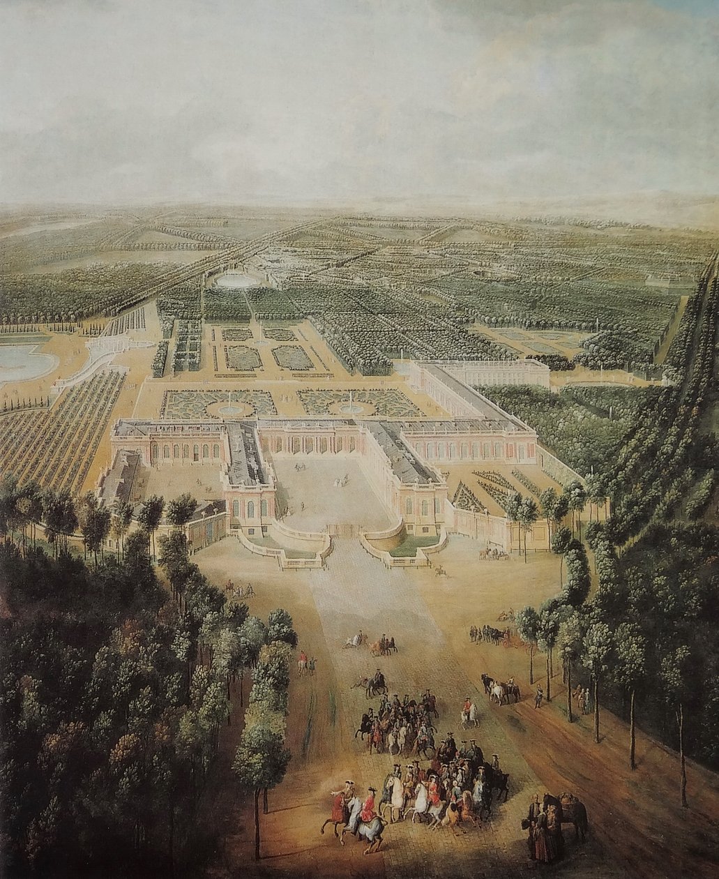 Louis XV als Kind beim Reiten in der Nähe des Schlosses Grand Trianon von Pierre-Denis Martin