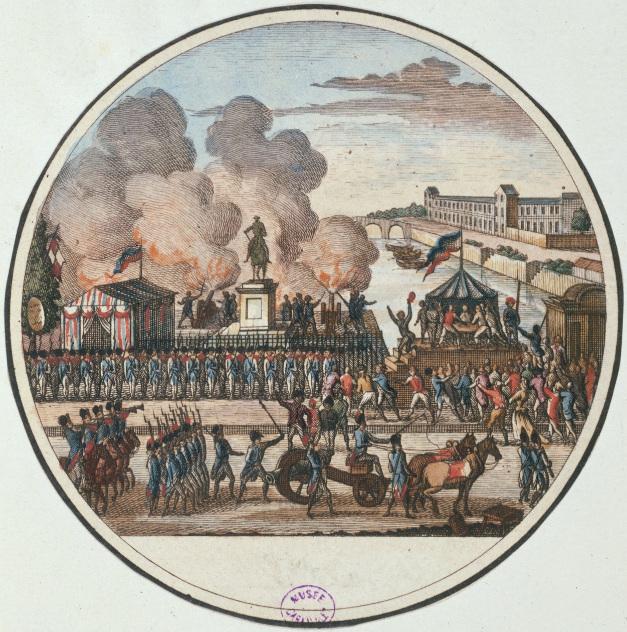 Proklamation des Landes in Gefahr am 22. Juli 1792, um 1794-1802 von Pierre Gabriel Berthault
