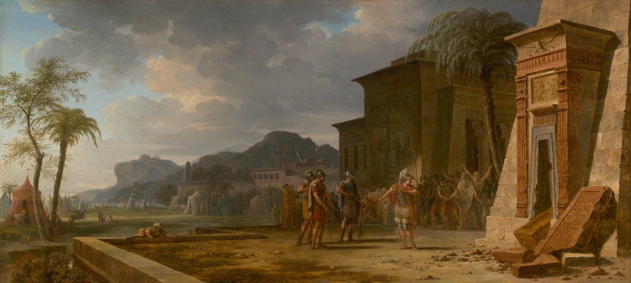 Alexander am Grab von Kyros dem Großen von Pierre-Henri de Valenciennes