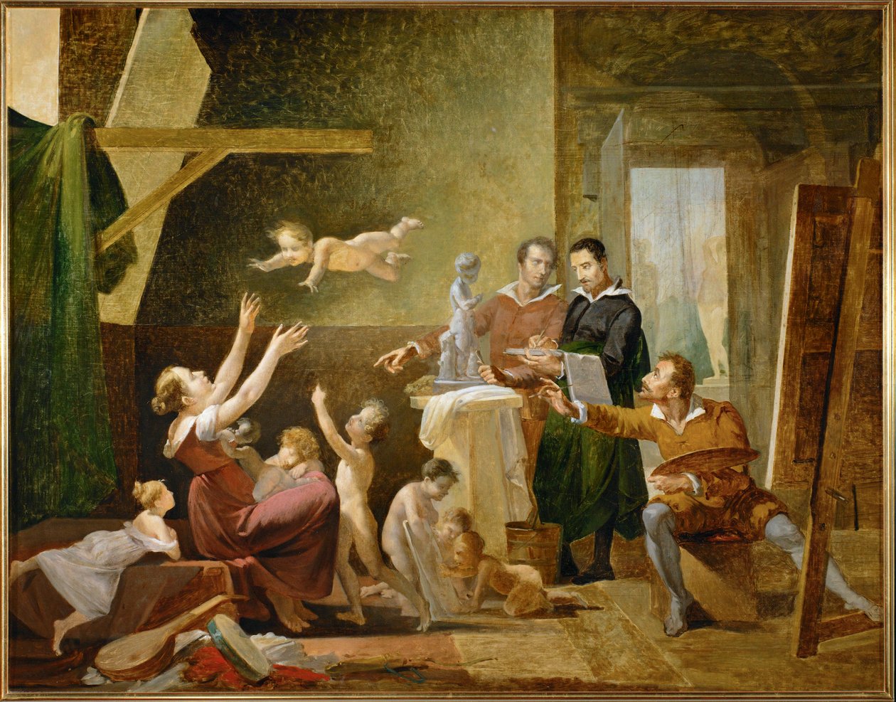 Das Atelier von Francesco Albani von Pierre-Jérôme Lordon