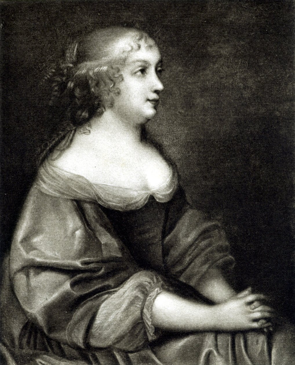 Porträt von Anna von Österreich (1601 - 1666), Königin von Frankreich und Navarra, Mutter von Ludwig XIV. von Pierre (after) Mignard