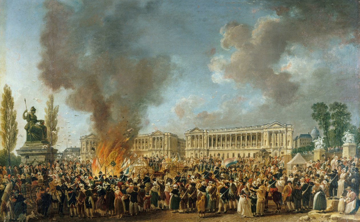 Das Fest der Einheit und Unteilbarkeit am 10. August 1793 von Pierre Antoine Demachy