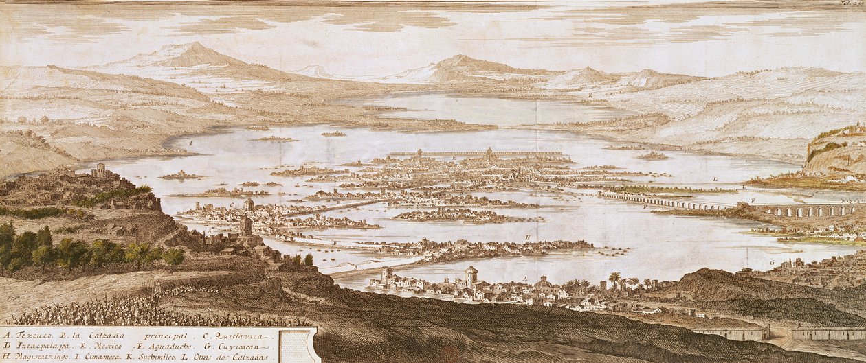 Die Stadt Mexiko, aus 