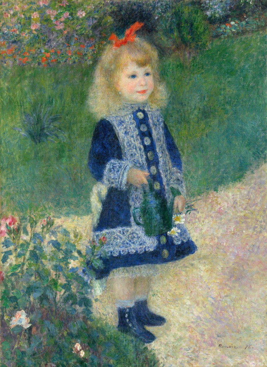 Ein Mädchen mit einer Gießkanne von Pierre Auguste Renoir