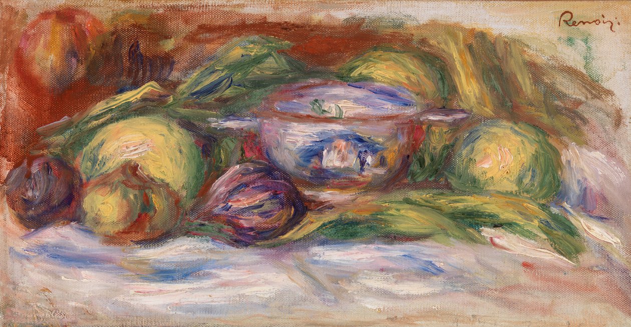 Schüssel, Feigen und Äpfel von Pierre Auguste Renoir