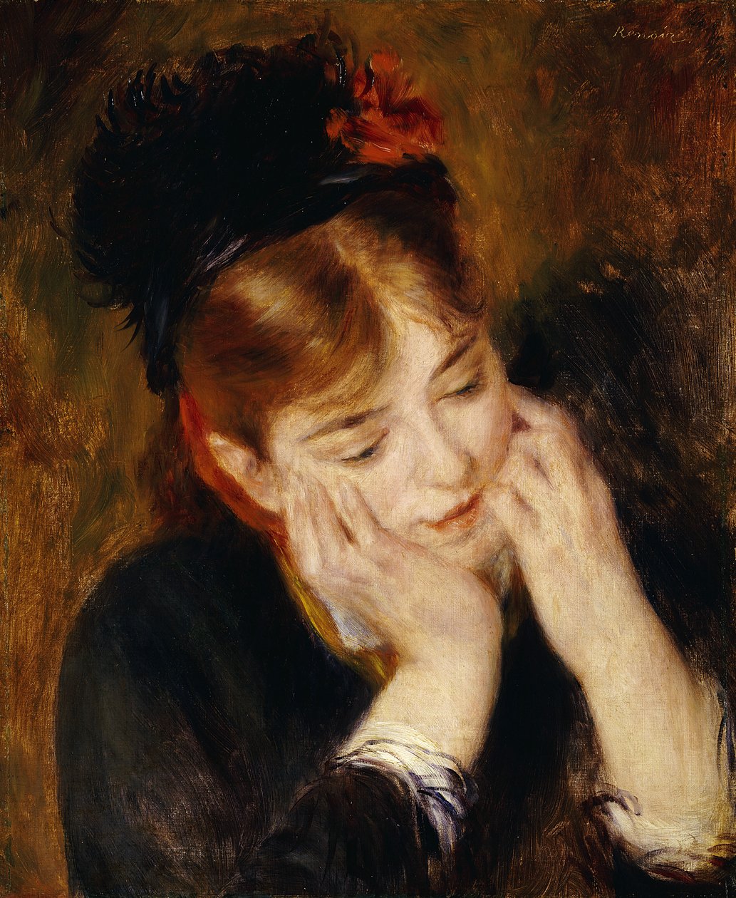 Kontemplation, 1877 von Pierre Auguste Renoir