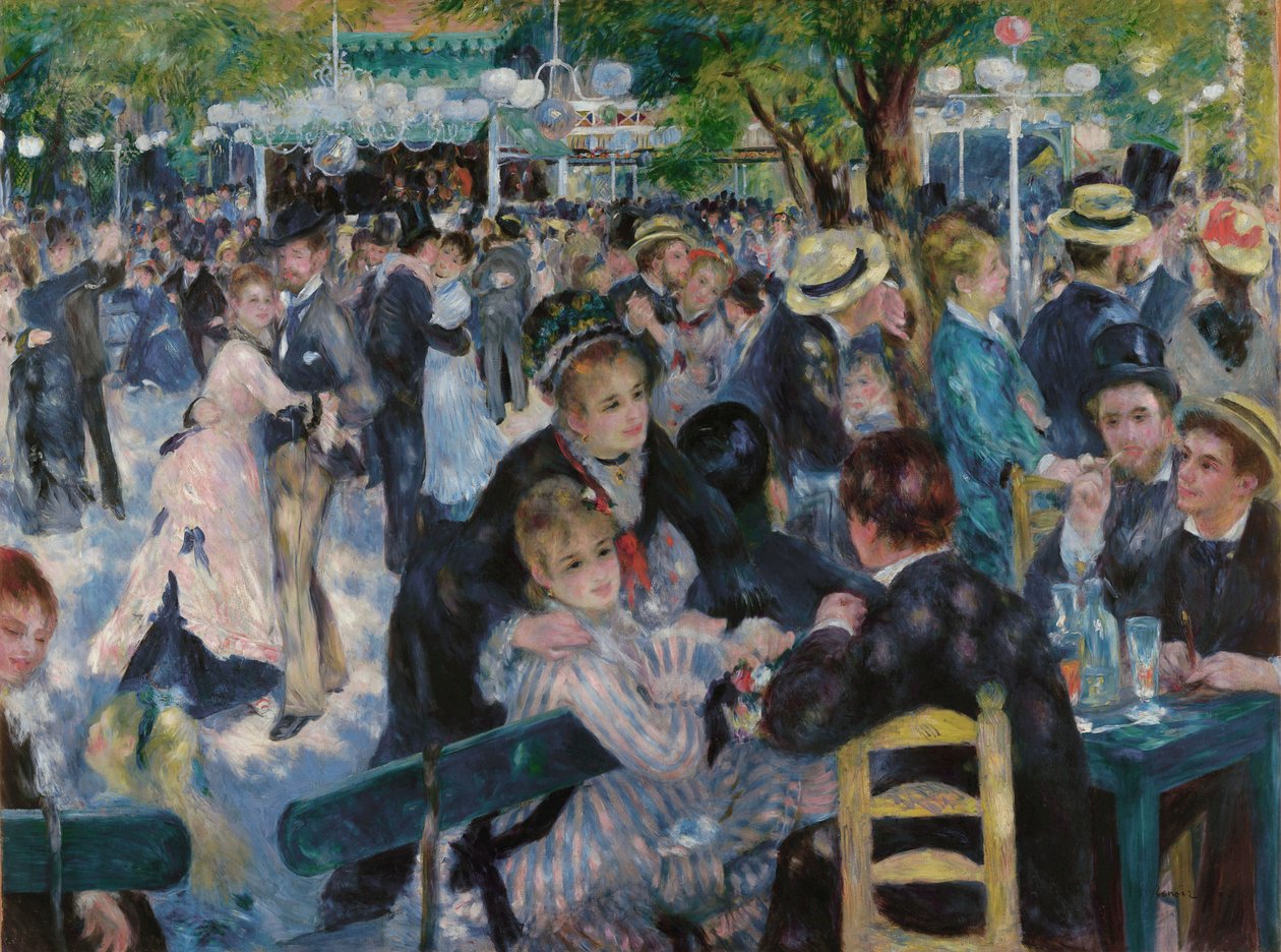 Tanz im Moulin de la Galette von Pierre Auguste Renoir