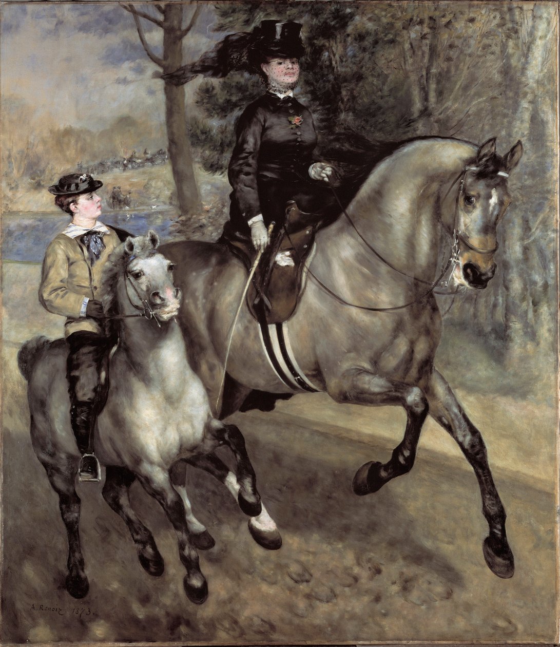 Reiter im Bois de Boulogne von Pierre Auguste Renoir