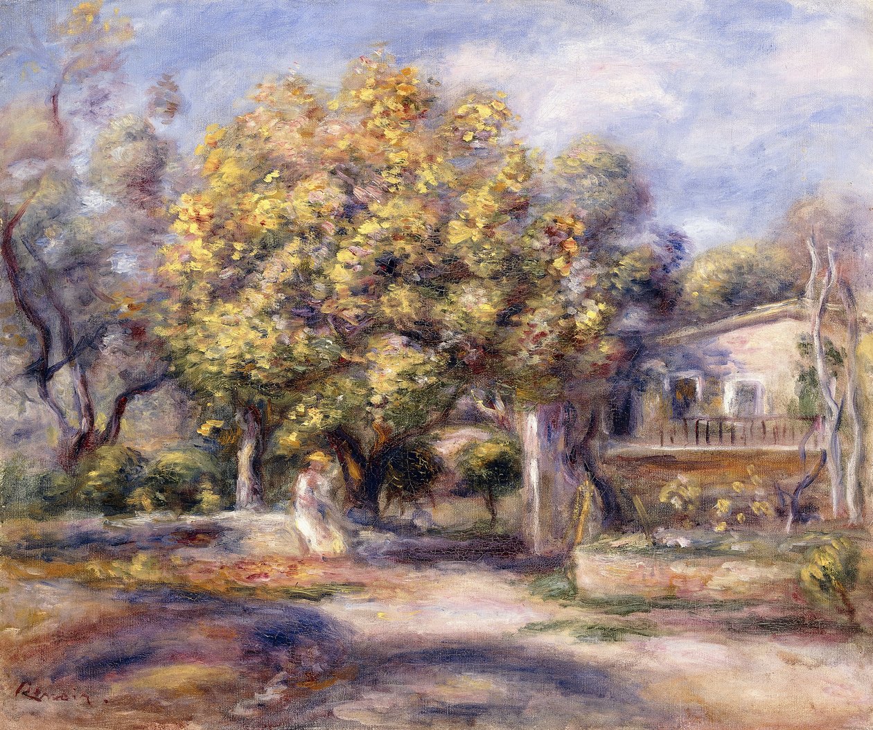 Haus in Cagnes, ca. 1905 von Pierre Auguste Renoir
