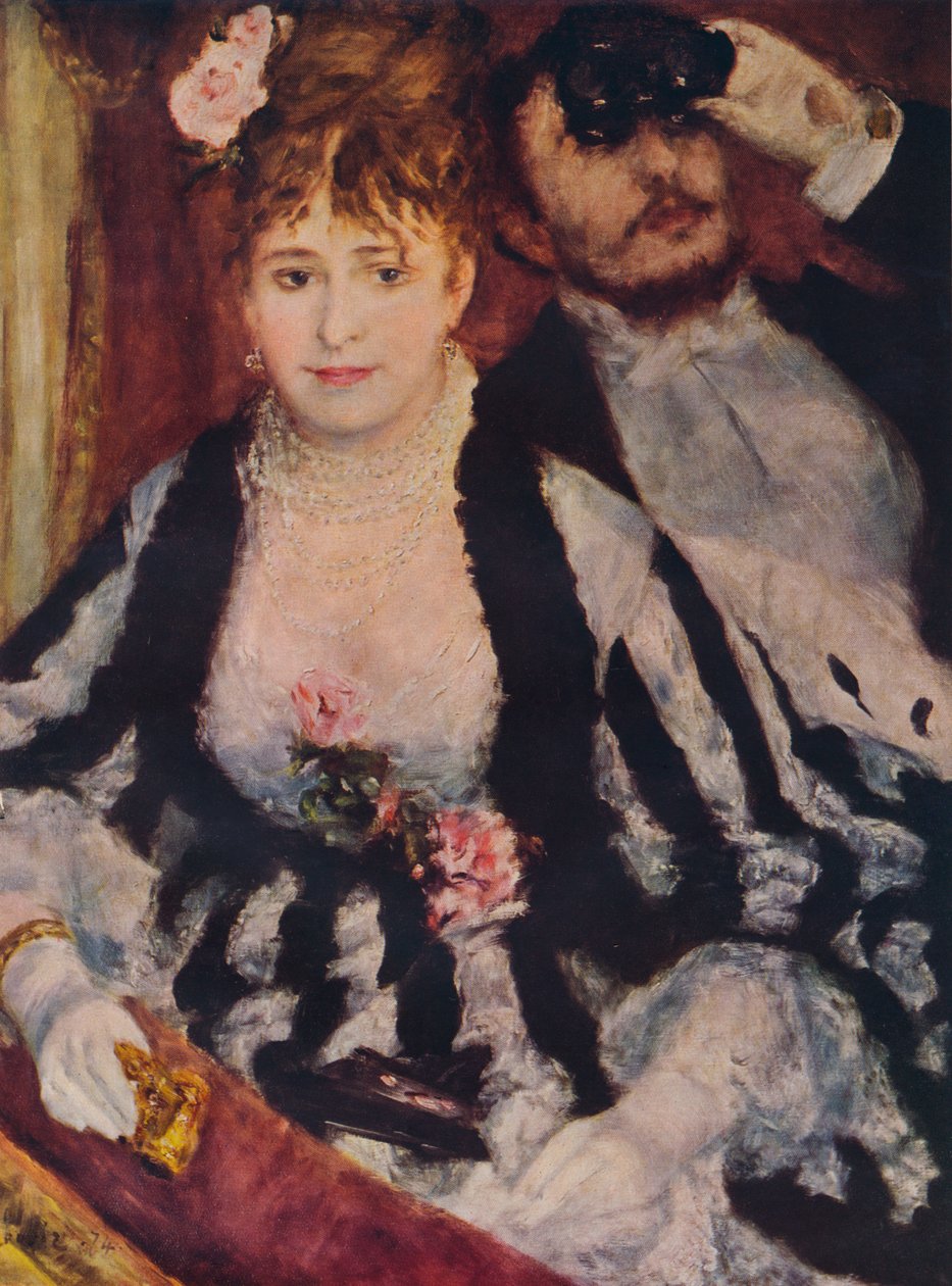 La Loge Das Theaterkästchen, 1874 von Pierre Auguste Renoir