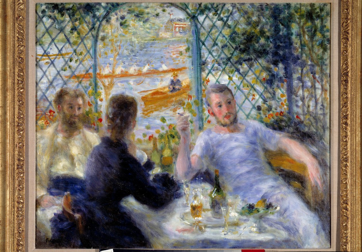 Mittagessen im Restaurant Fournaise oder das Mittagessen der Ruderer von Pierre Auguste Renoir