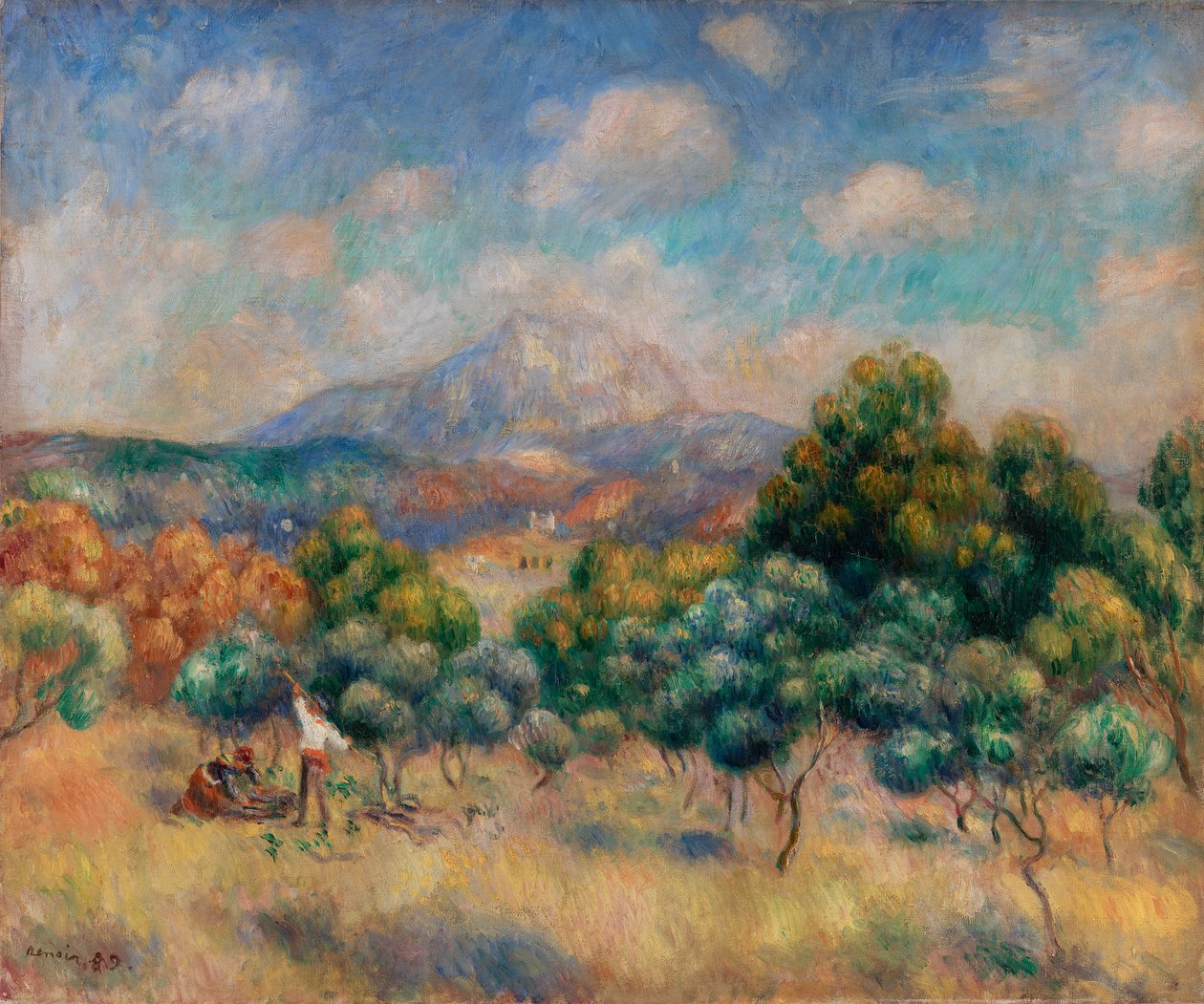 Montagne Sainte-Victoire von Pierre-Auguste Renoir