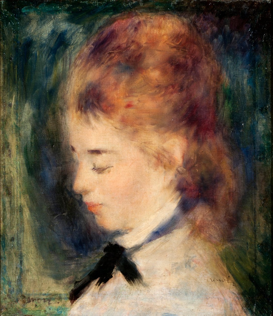 Porträt eines Mädchens von Pierre-Auguste Renoir
