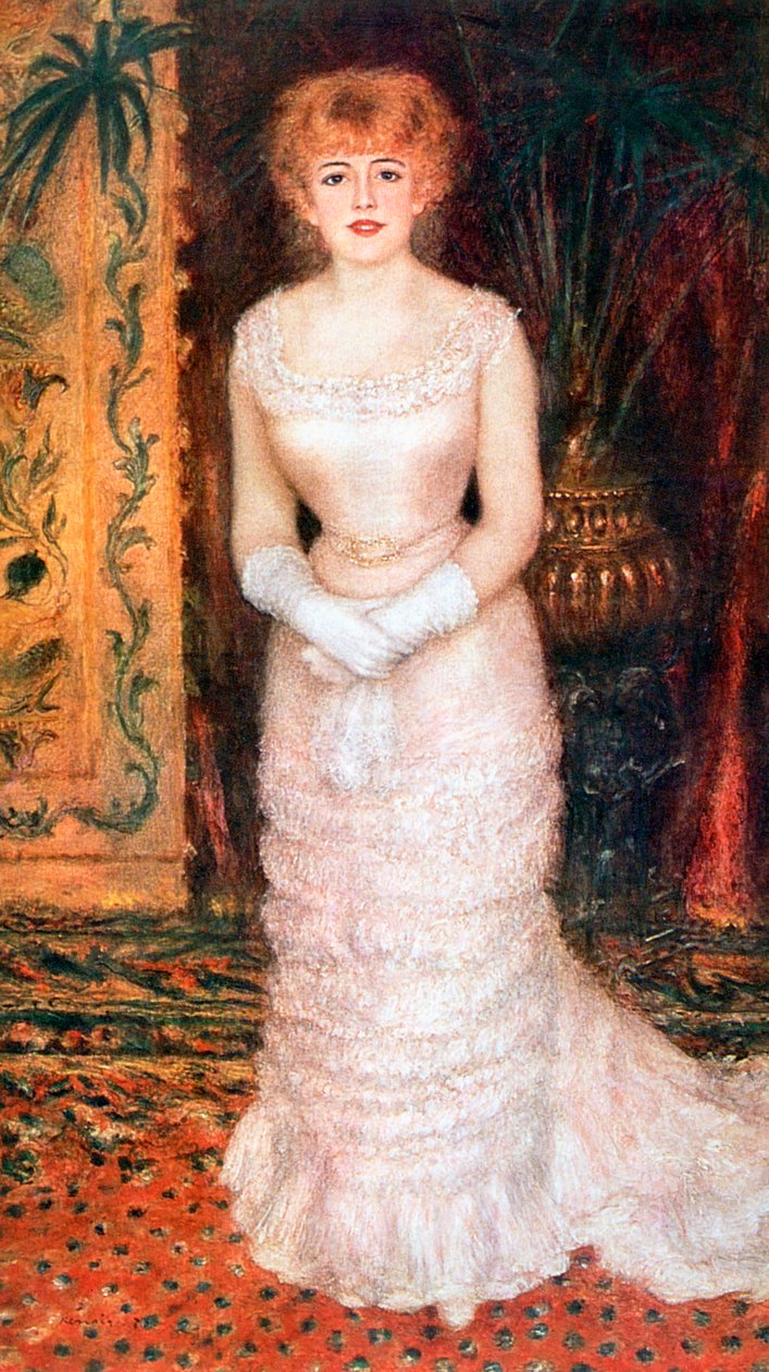 Porträt der Schauspielerin Jeanne Samary, 1878 von Pierre Auguste Renoir