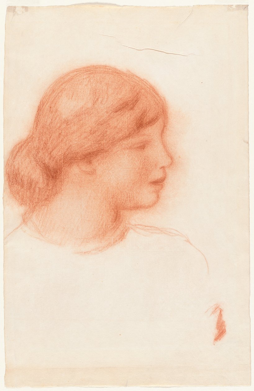 Profil einer jungen Frau, um 1910 von Pierre Auguste Renoir