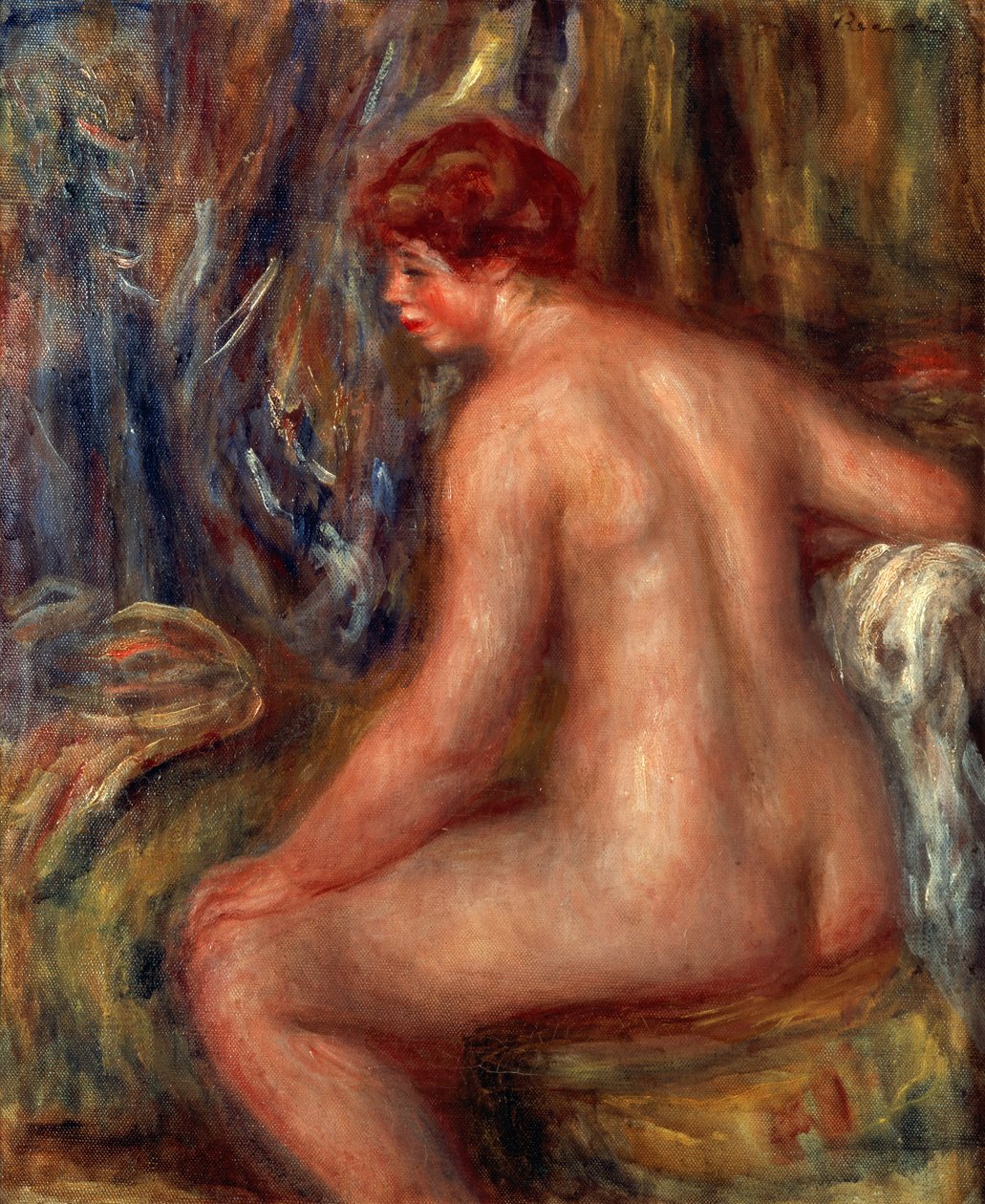 Sitzende Badende von Pierre Auguste Renoir