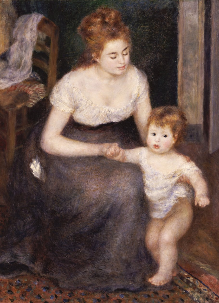 Der erste Schritt, 1876 von Pierre Auguste Renoir