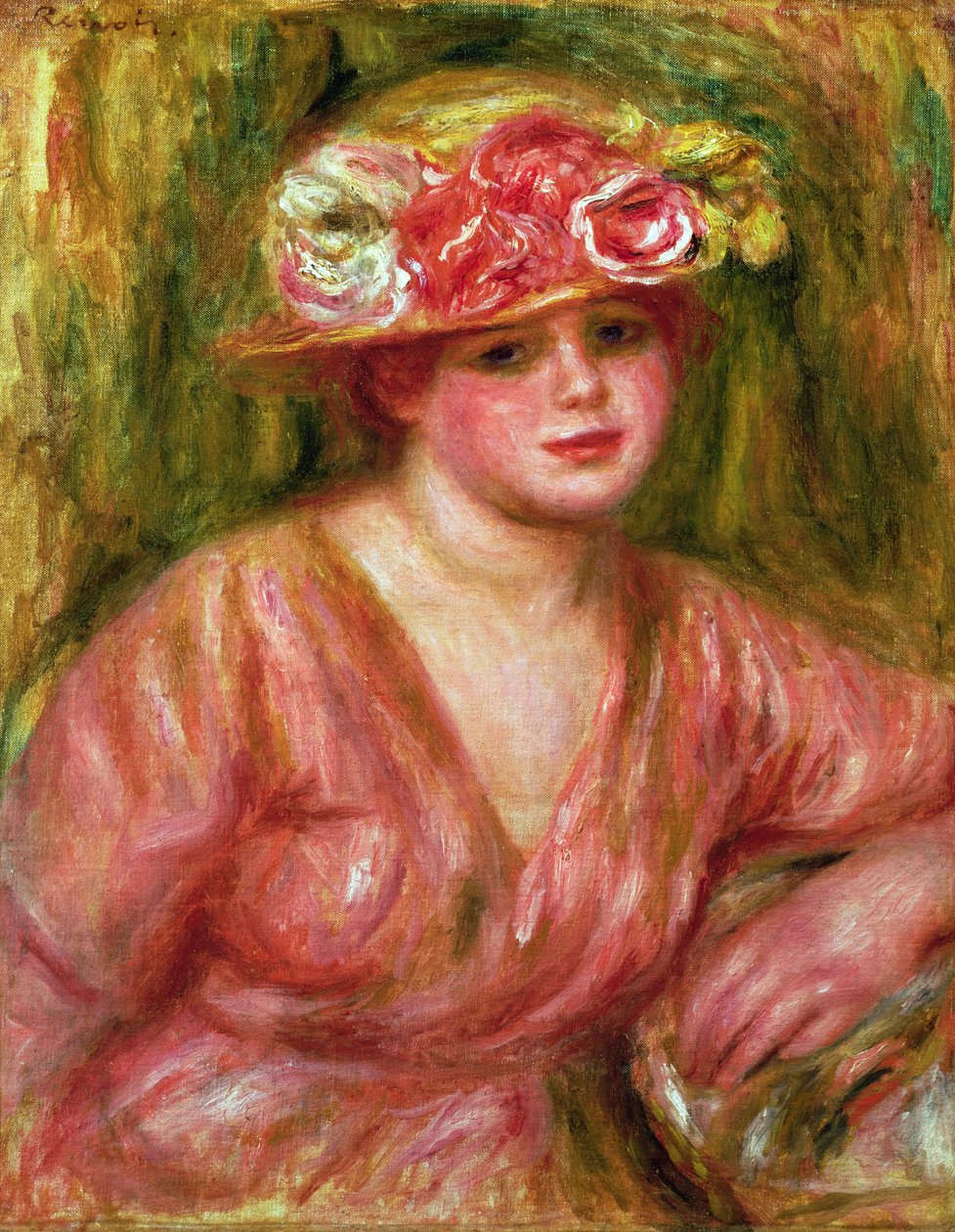 Der Rosenhut oder Porträt von Lady Hessling von Pierre Auguste Renoir