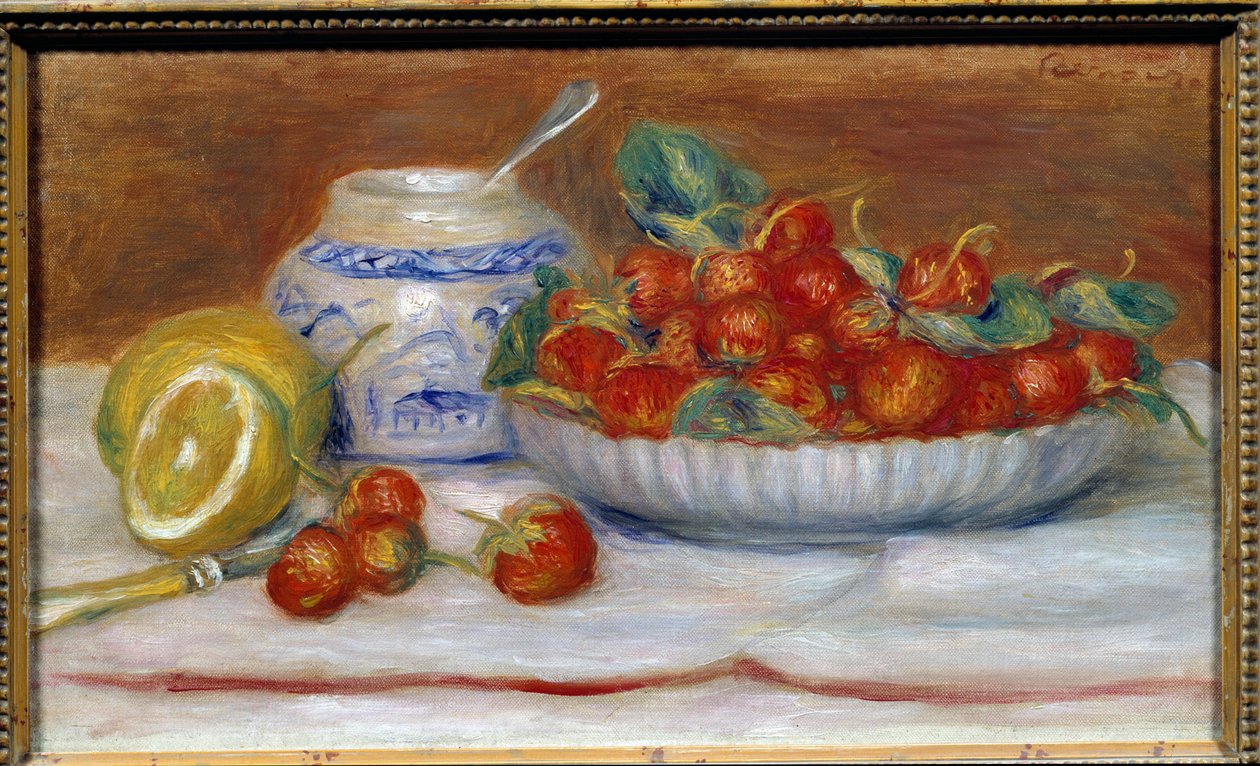 Die Erdbeeren. Gemälde von Pierre Auguste Renoir (1841-1919) von Pierre Auguste Renoir