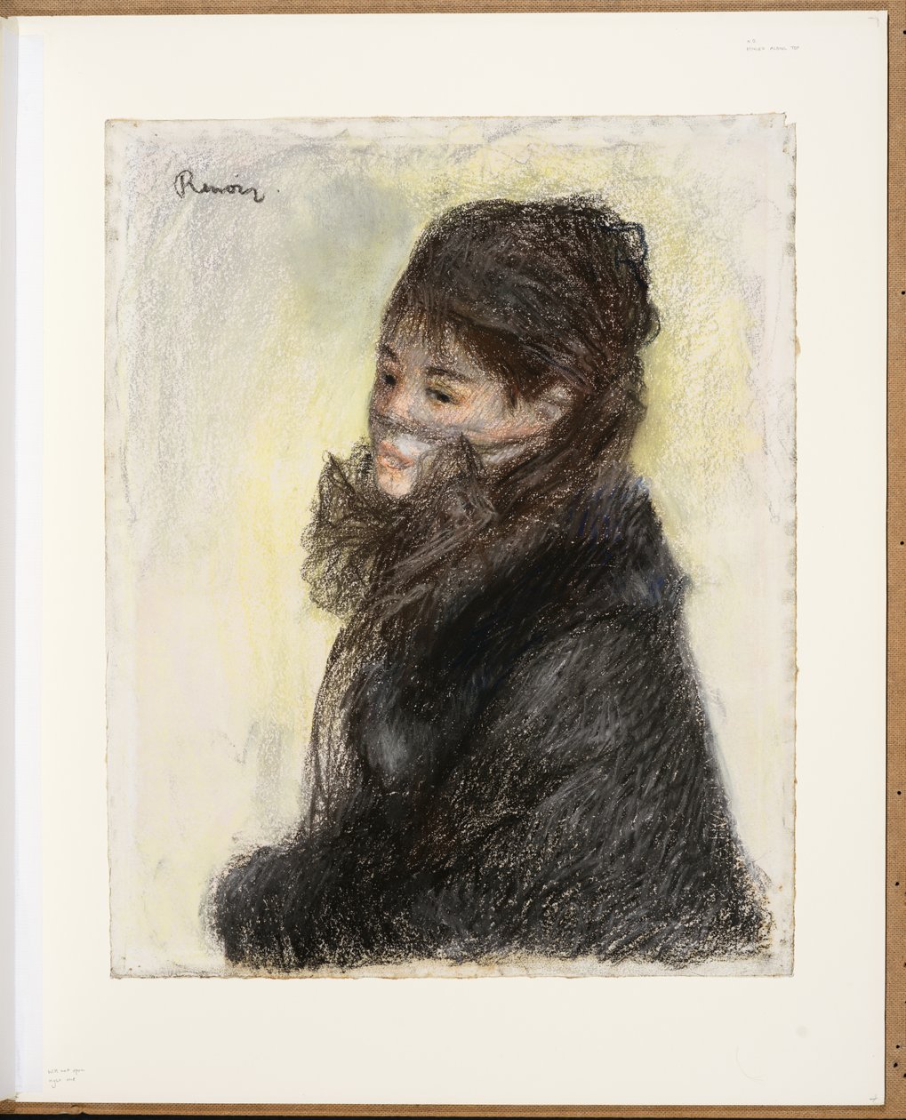 Die verschleierte Frau, ca. 1877-79 von Pierre Auguste Renoir