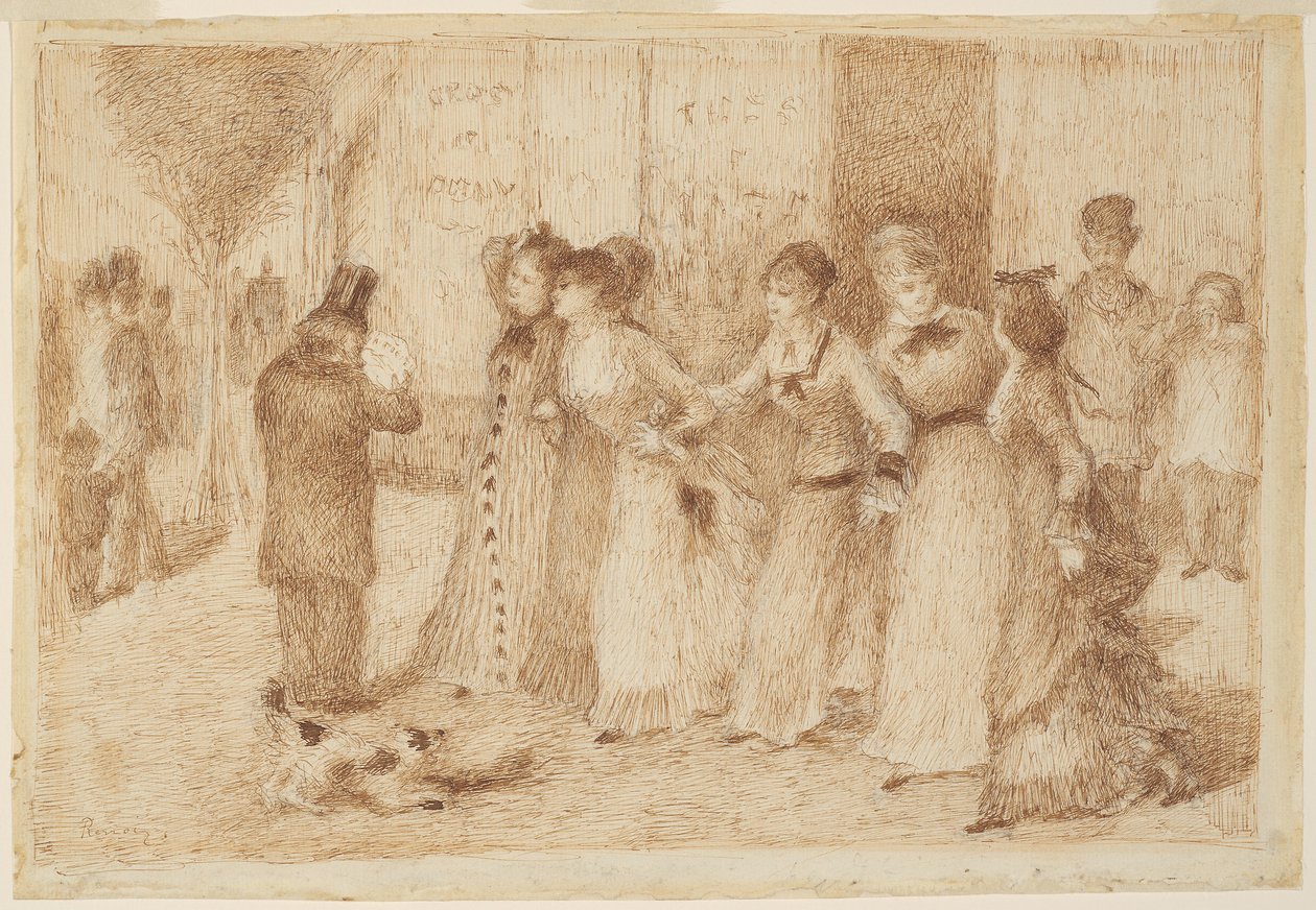 Arbeiterinnen auf dem äußeren Boulevard (Illustration für Emile Zolas "L
