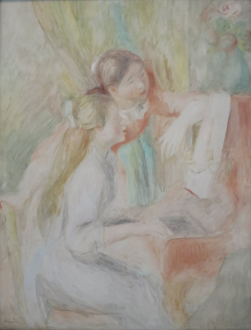 Junge Mädchen am Klavier von Pierre Auguste Renoir