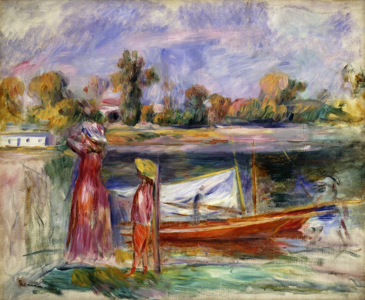 Junge Mädchen in Argenteuil von Pierre-Auguste Renoir