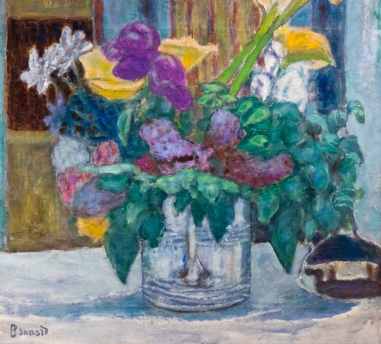Iris und Flieder von Pierre Bonnard