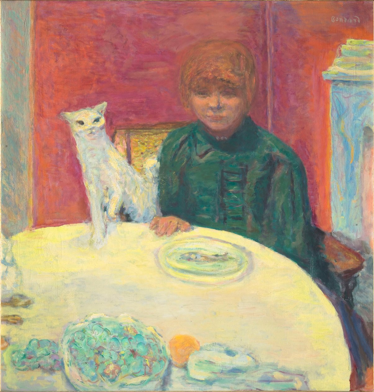 La femme au chat Frau mit Katze, 1912 von Pierre Bonnard