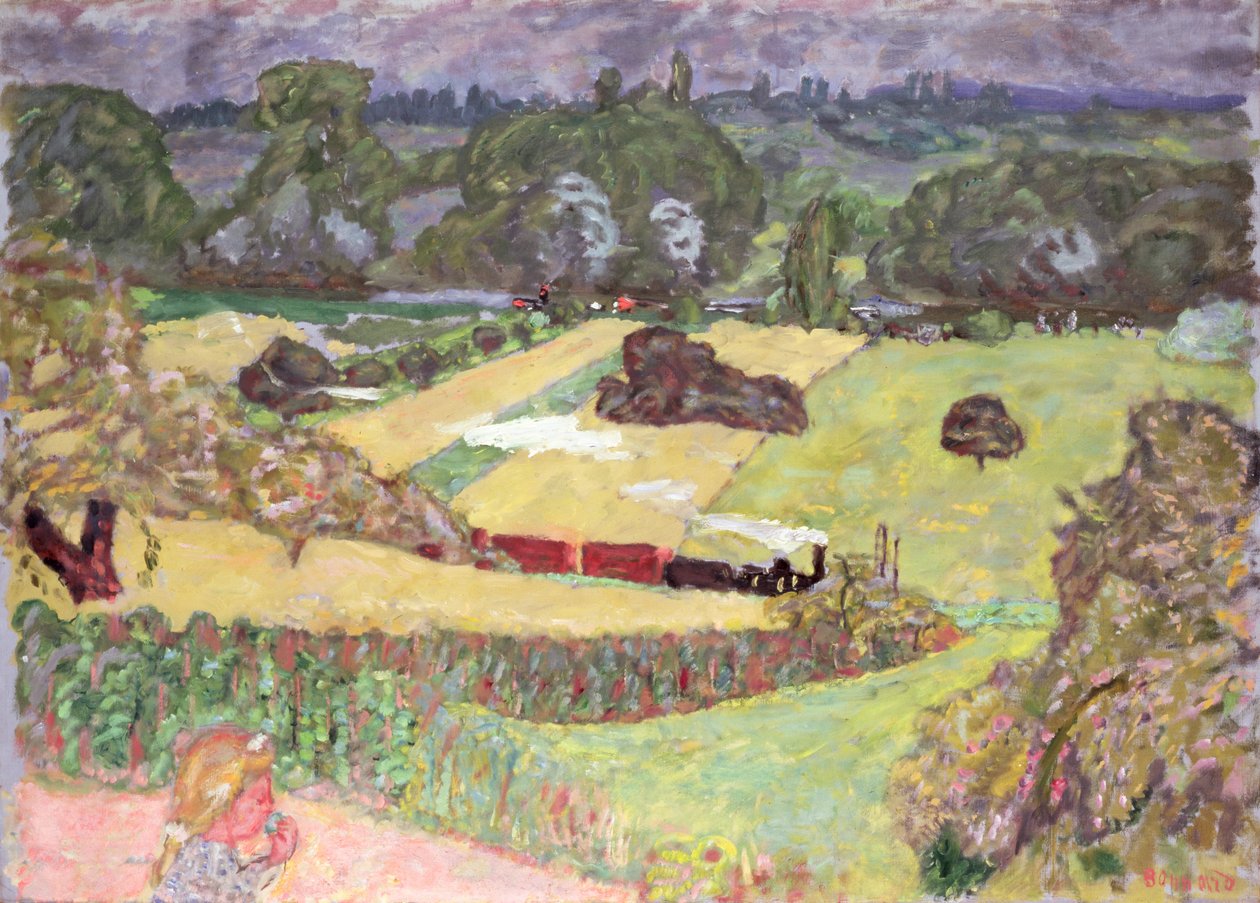 Landschaft mit Güterzug, 1909 von Pierre Bonnard