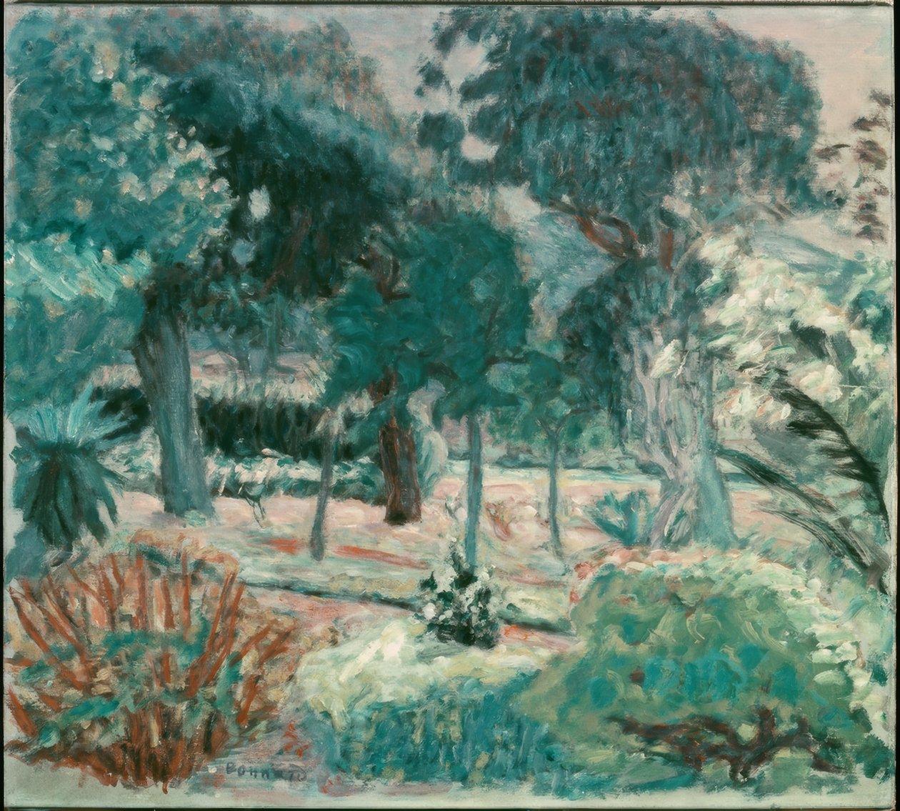 Der Garten im Var (Saint-Tropez, die Villa Joséphine) von Pierre Bonnard