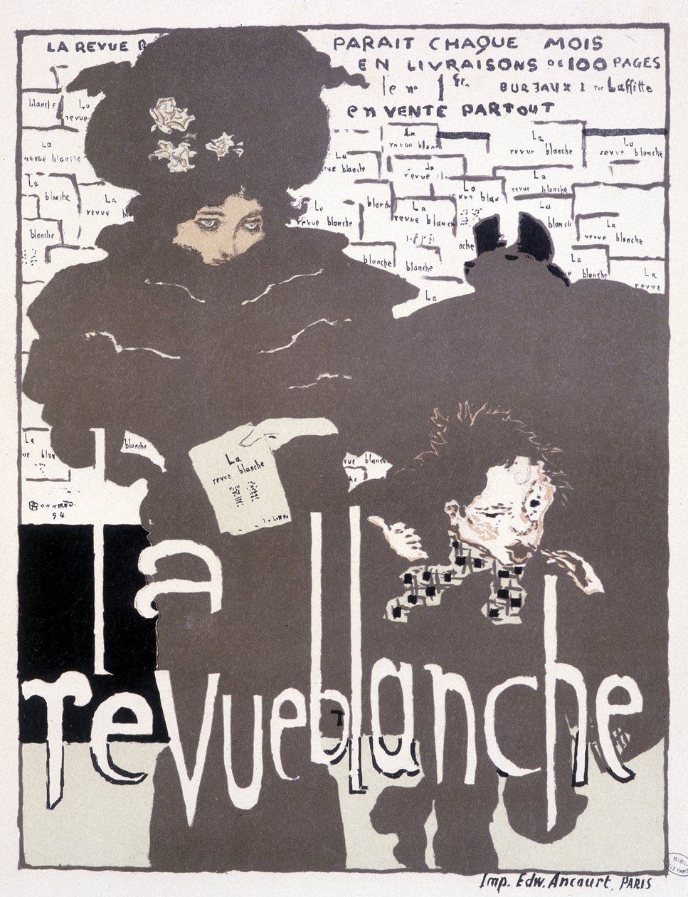 Plakat für La Revue blanche. Illustration von Pierre Bonnard (1867 - 1947) von Pierre Bonnard