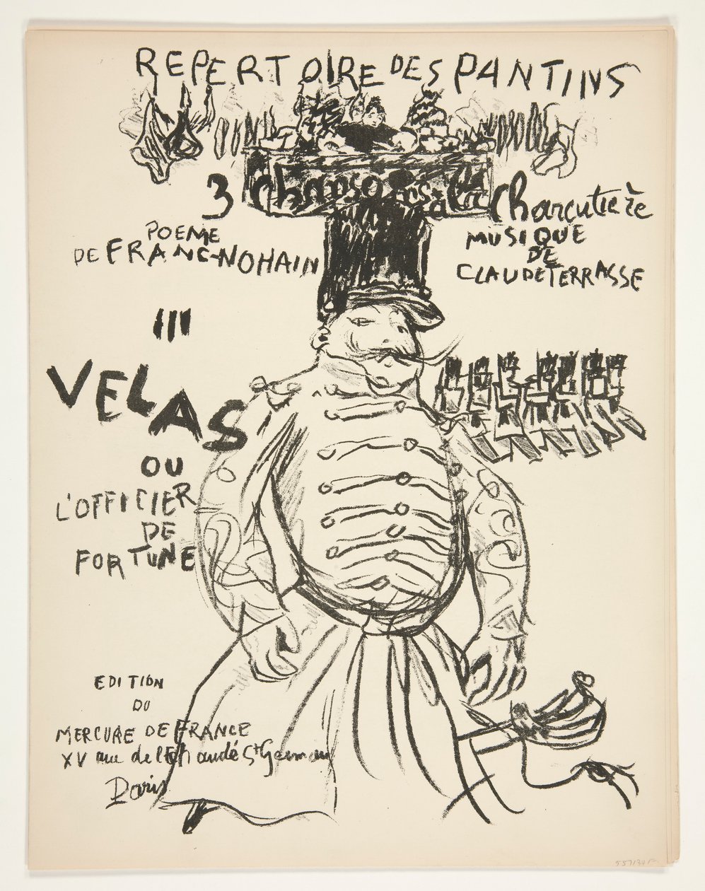 Repertoire du Theatre des Pantins - sechs Lieder von Pierre Bonnard
