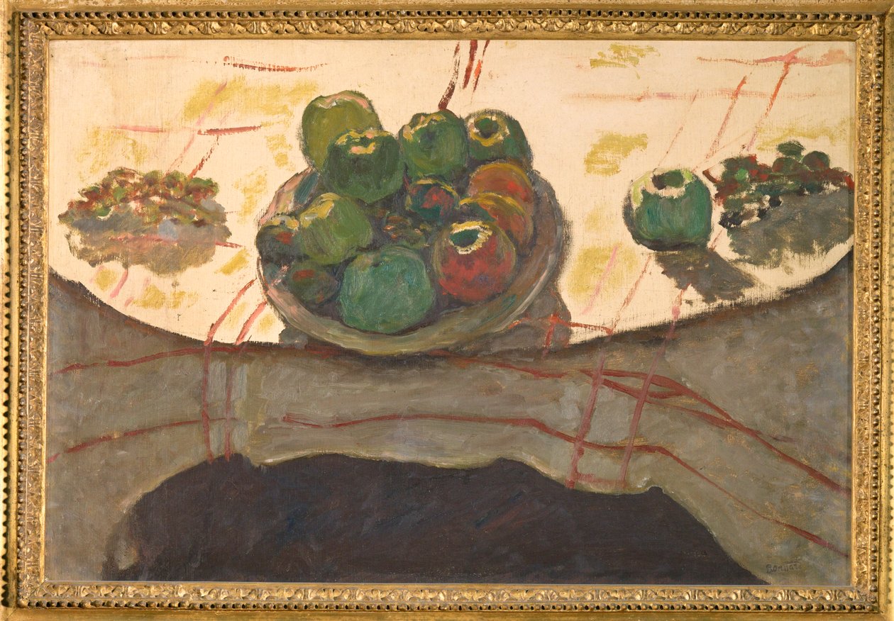 Stillleben, ein Teller mit Obst von Pierre Bonnard