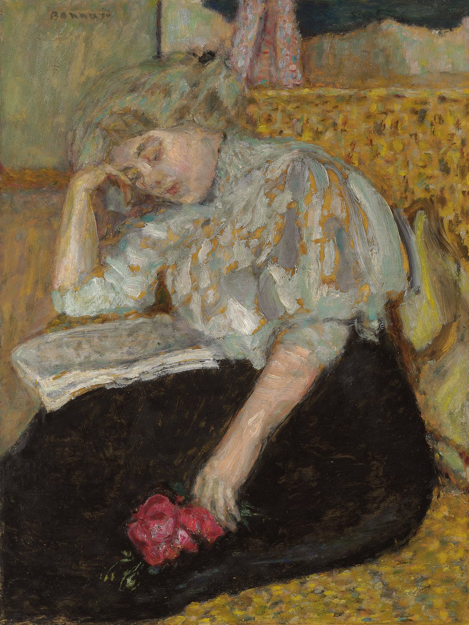 Frau mit Rose; Femme à la rose, 1908 von Pierre Bonnard