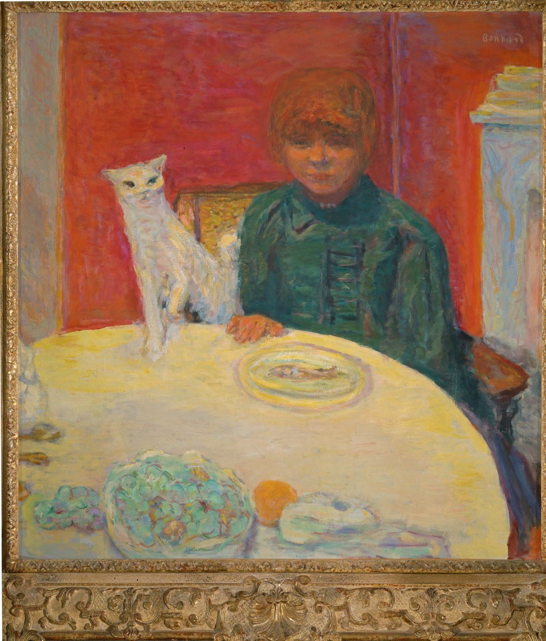 Frau mit Katze oder Die anspruchsvolle Katze von Pierre Bonnard