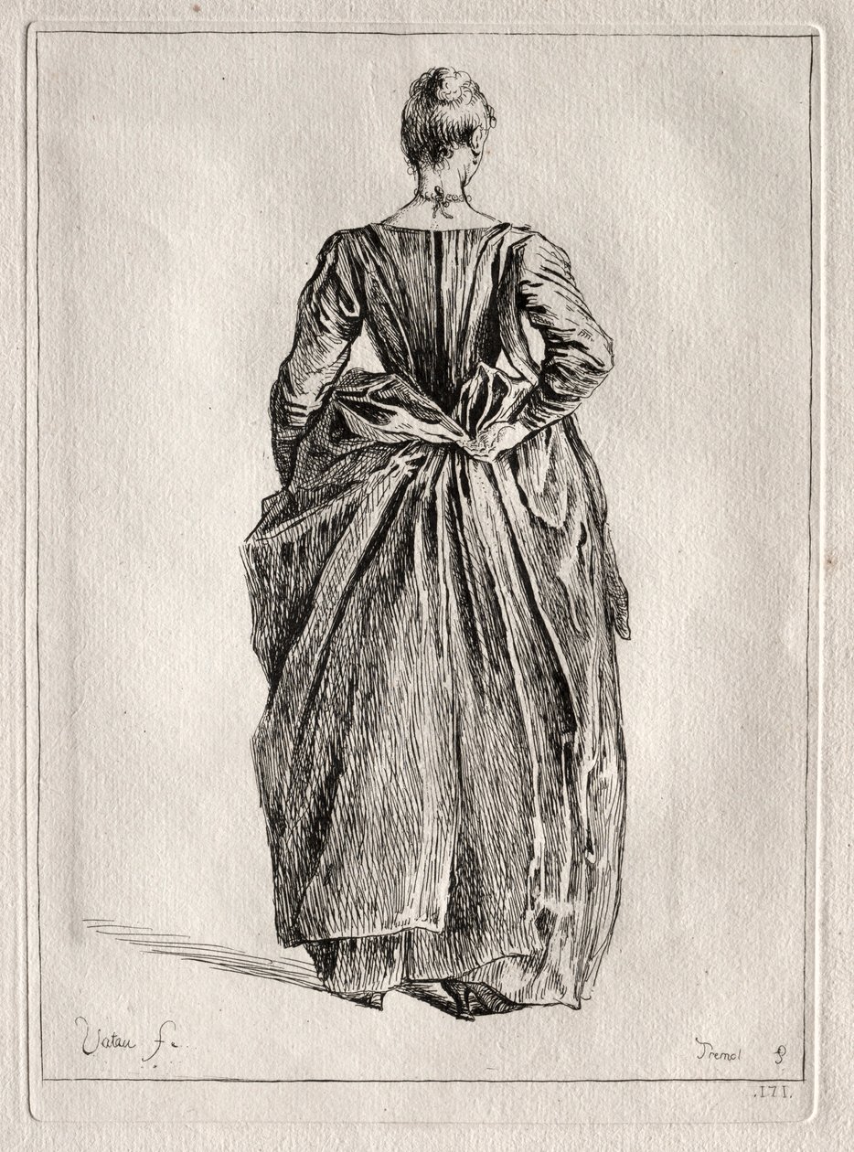 Studie einer Frau von hinten von Pierre Charles Trémolière