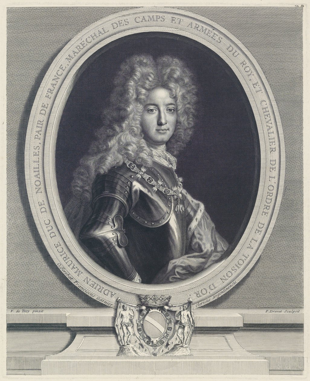 Adrien Maurice, Herzog von Noailles von Pierre Drevet