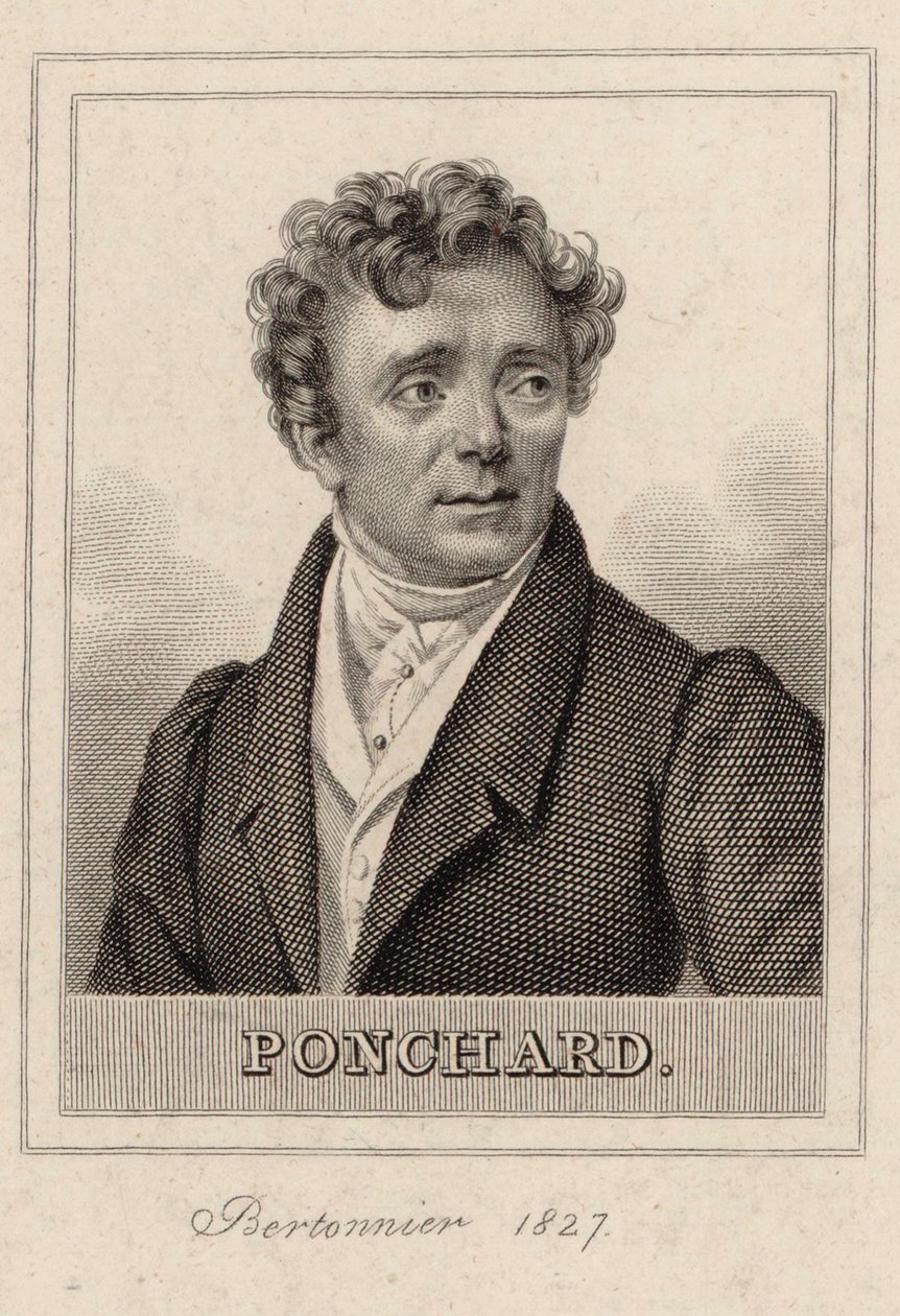 Porträt des Opernsängers Louis Antoine Eléonore Ponchard von Pierre François Bertonnier