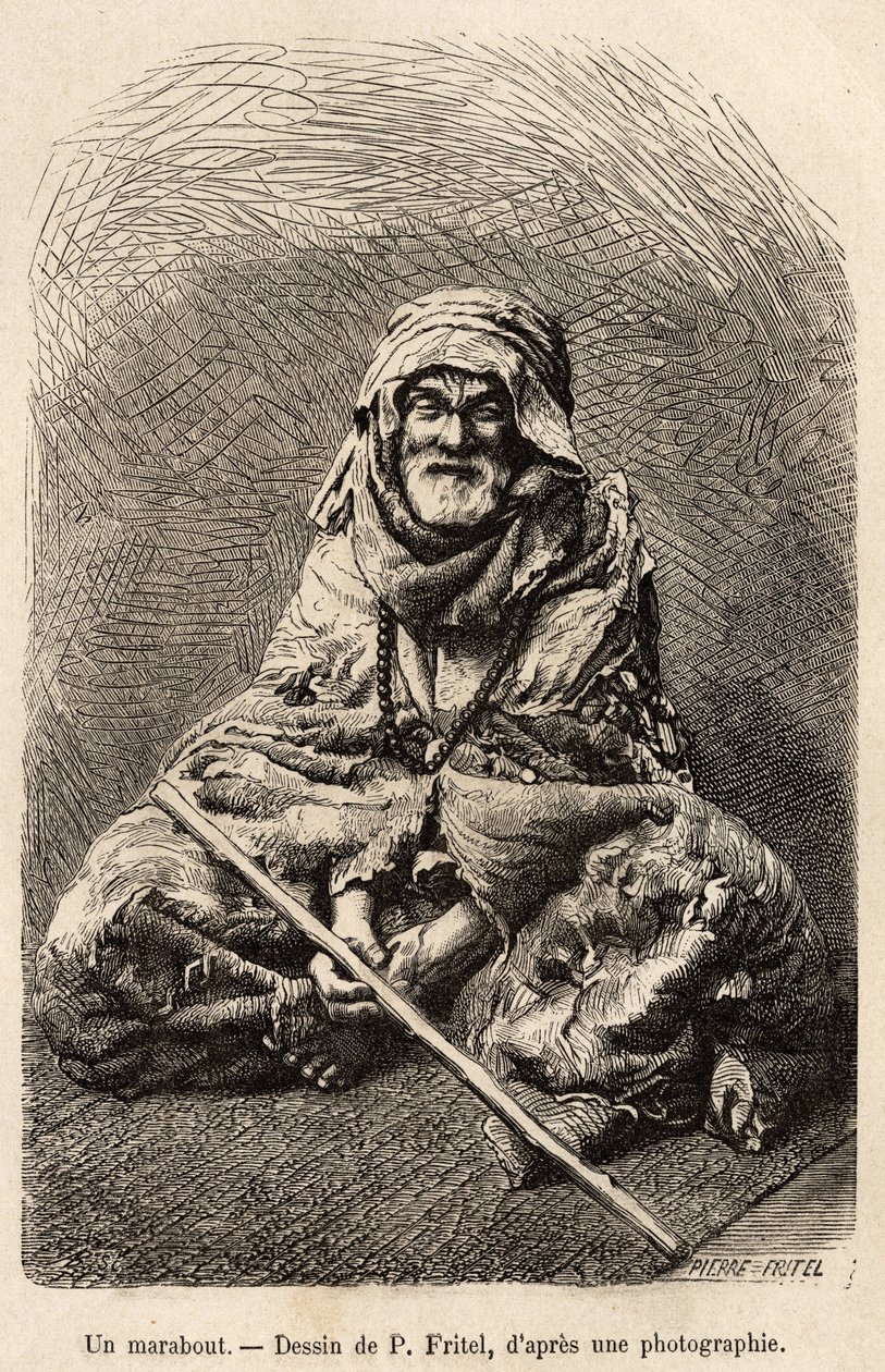 Ein Marabout, ein Asket, der sich als Islam oder muslimischer ...