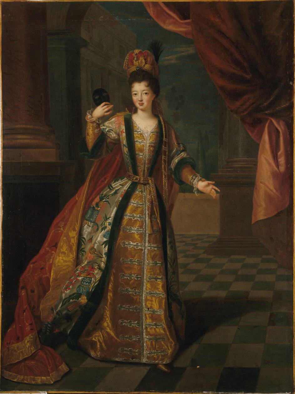 Porträt von Mademoiselle de Nantes (Louise-Françoise de Bourbon, 1673-1743), im Ballkostüm von Pierre Gobert