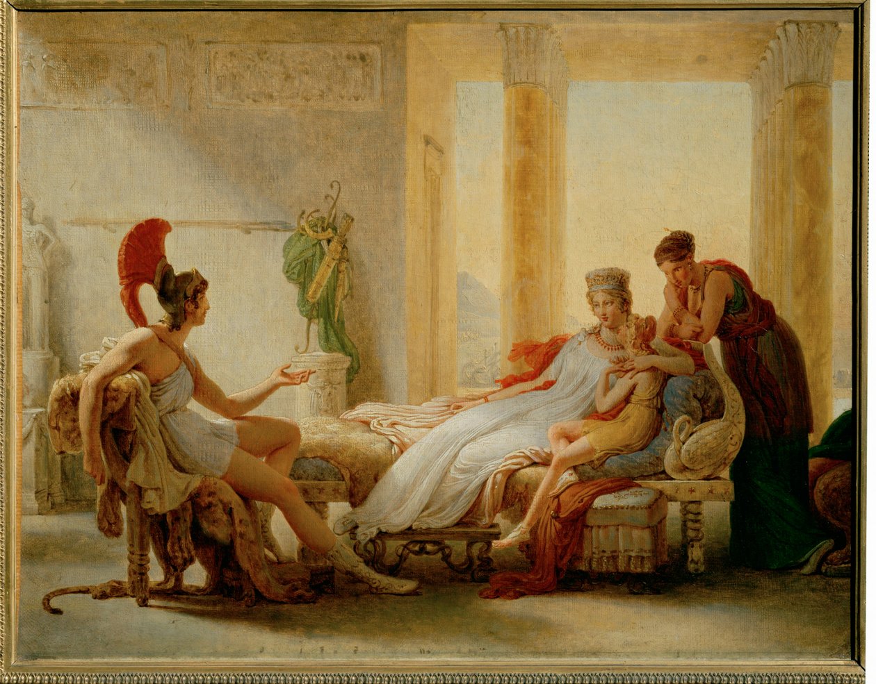 Aeneas und Dido, Skizze für ein größeres Ölbild von Pierre Guérin