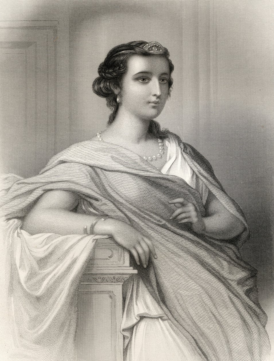 Aspasia von Milet (c.470-410 v. Chr.) Illustration aus 