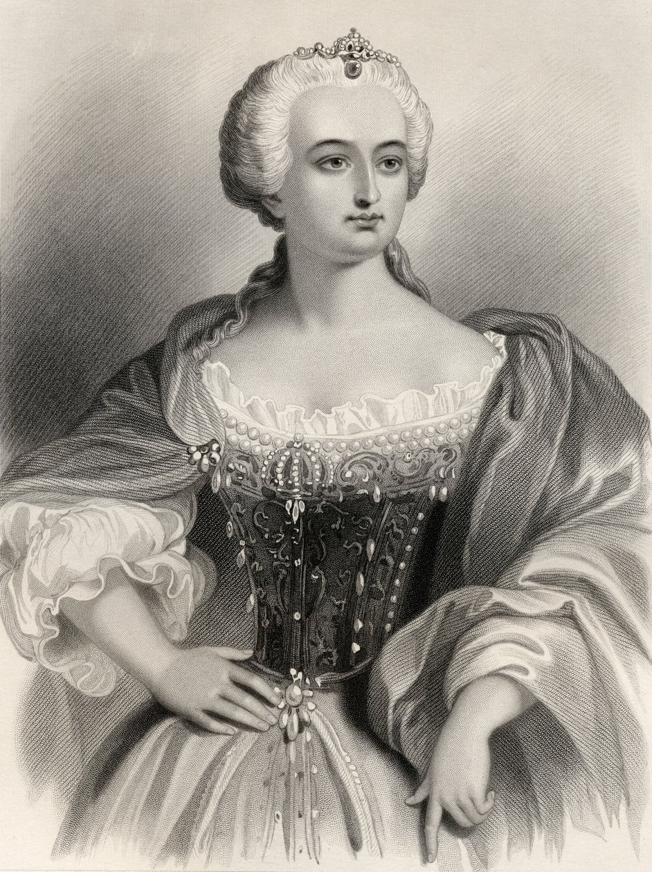Maria Theresia (1717-80) Erzherzogin von Österreich und Königin von Ungarn und Böhmen, Illustration aus 