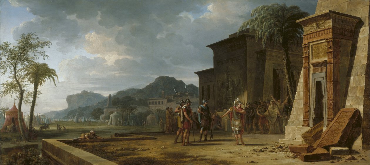 Alexander am Grab von Kyros dem Großen, 1796 von Pierre Henri de Valenciennes