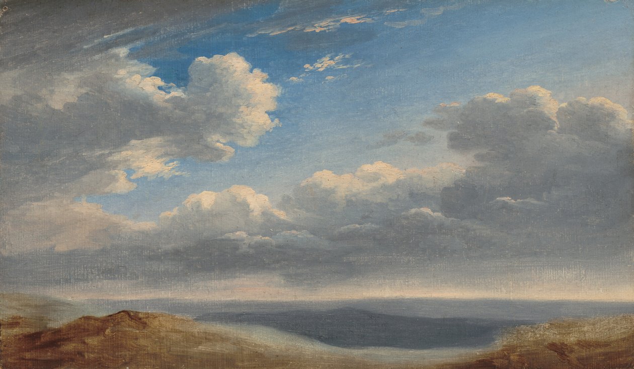 Studie von Wolken über der römischen Campagna von Pierre Henri de Valenciennes