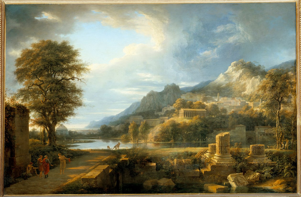 Die antike Stadt Agrigent in Sizilien von Pierre-Henri de Valenciennes