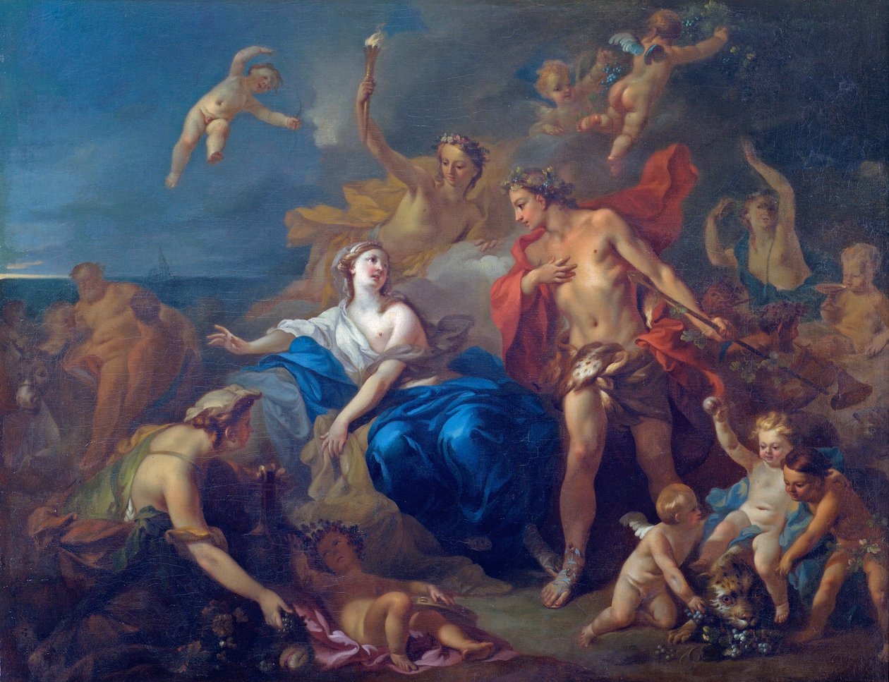 Die Hochzeit von Bacchus und Ariadne von Pierre Jacques Cazes