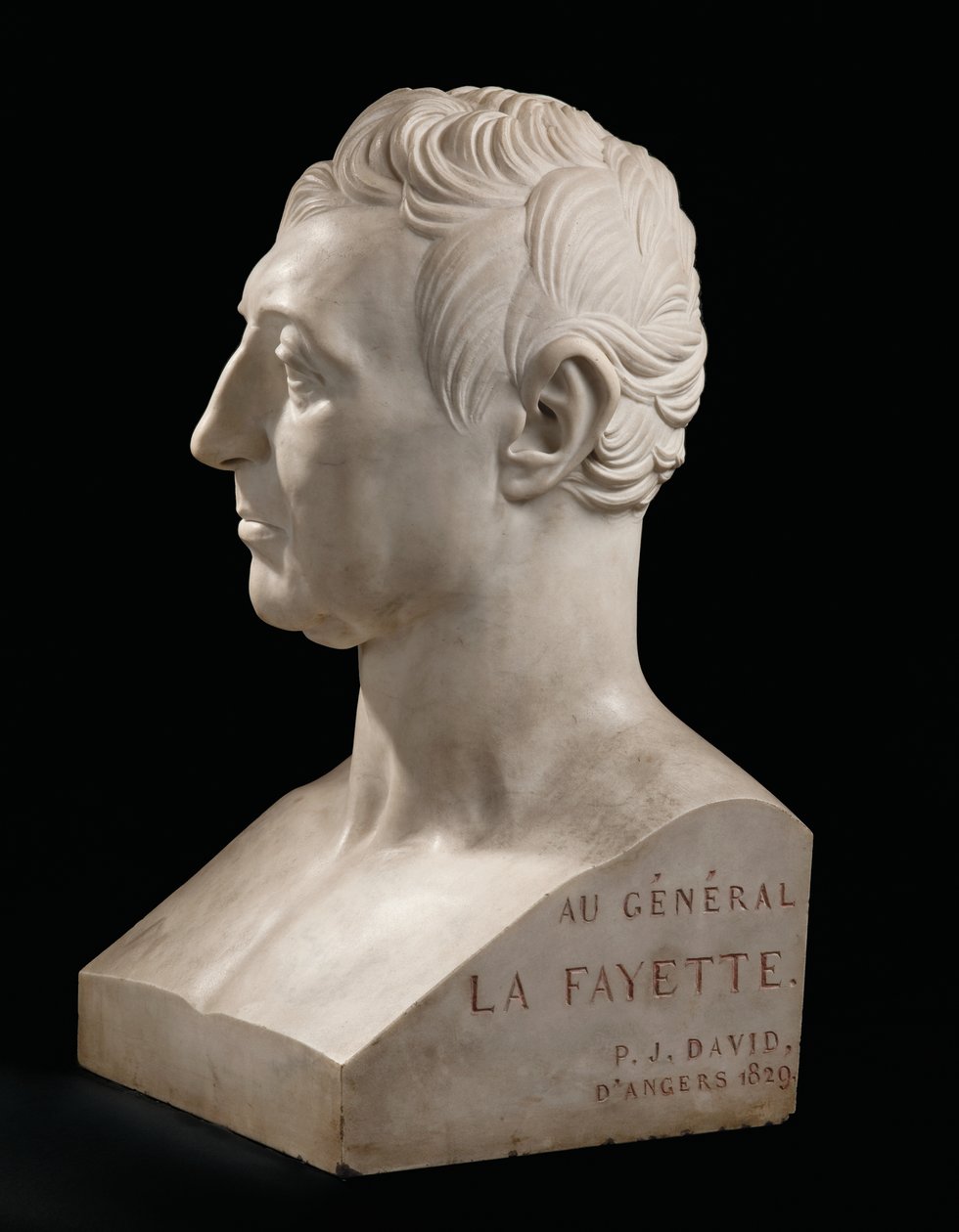 Büste von Marie-Joseph-Gilbert du Motier, Marquis de La Fayette von Pierre Jean David dAngers